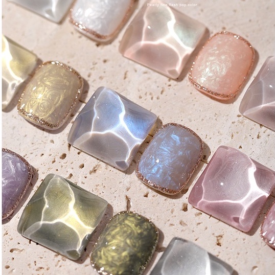 Sơn Gel AS Cao Cấp - Hàng Loại 1 - Màu Vỏ Sò Ngọc Trai Khảm Xà Cừ APS