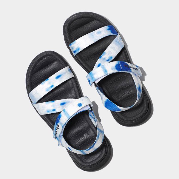 Sandal Shondo F6 sport đế đen loang khói xanh dương F6S1031