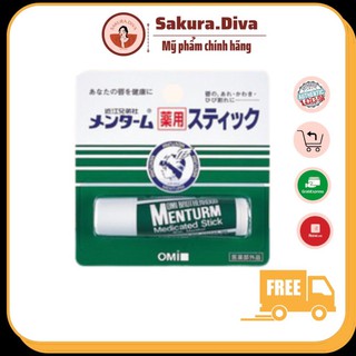 Son dưỡng môi Omi Menturm chống môi khô nứt nẻ