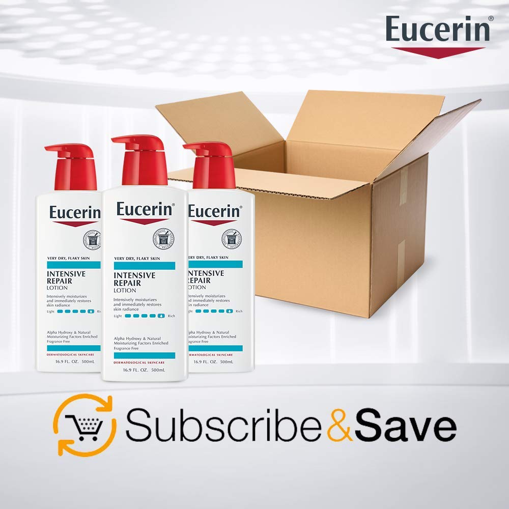Dưỡng thể dành cho da khô, nứt nẻ mẫu mới Eucerin Intensive Repair Body Lotion, Lotion for Very Dry Skin Flaky skin 500m