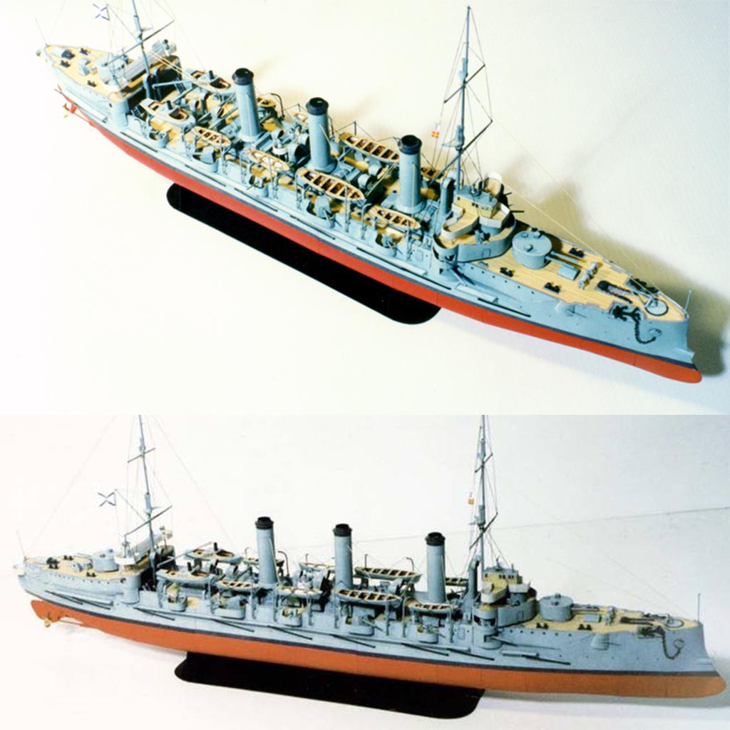 Mô hình giấy tàu thuyền quân sự Digital Navy - Russian Cruiser Ochakov