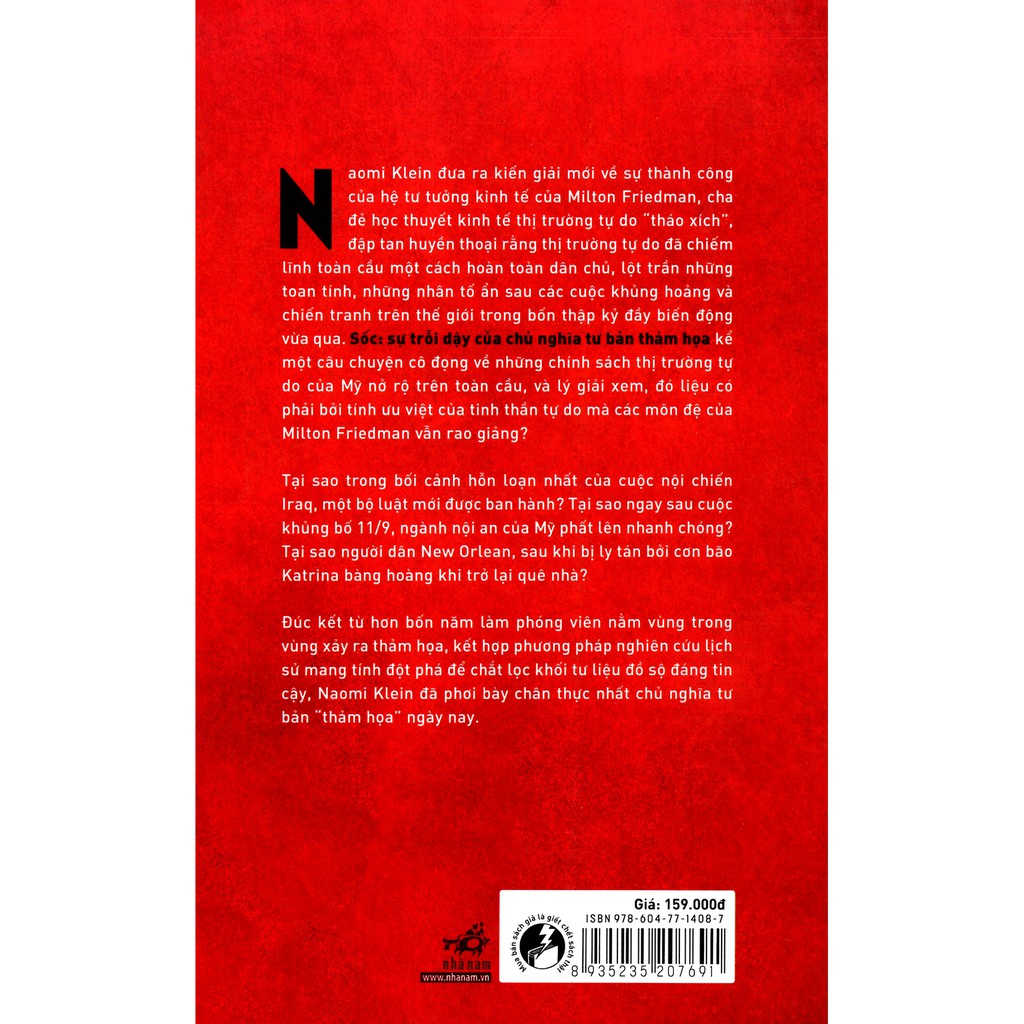 Sách - Sốc - Sự Trỗi Dậy Của Chủ Nghĩa Tư Bản Thảm Họa | BigBuy360 - bigbuy360.vn
