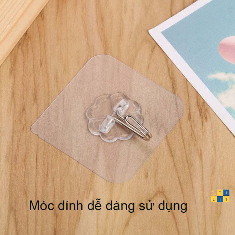 Móc Dán Tường Siêu Dính Trong Suốt Chịu Lực Tốt 1k [MÓC 1K]