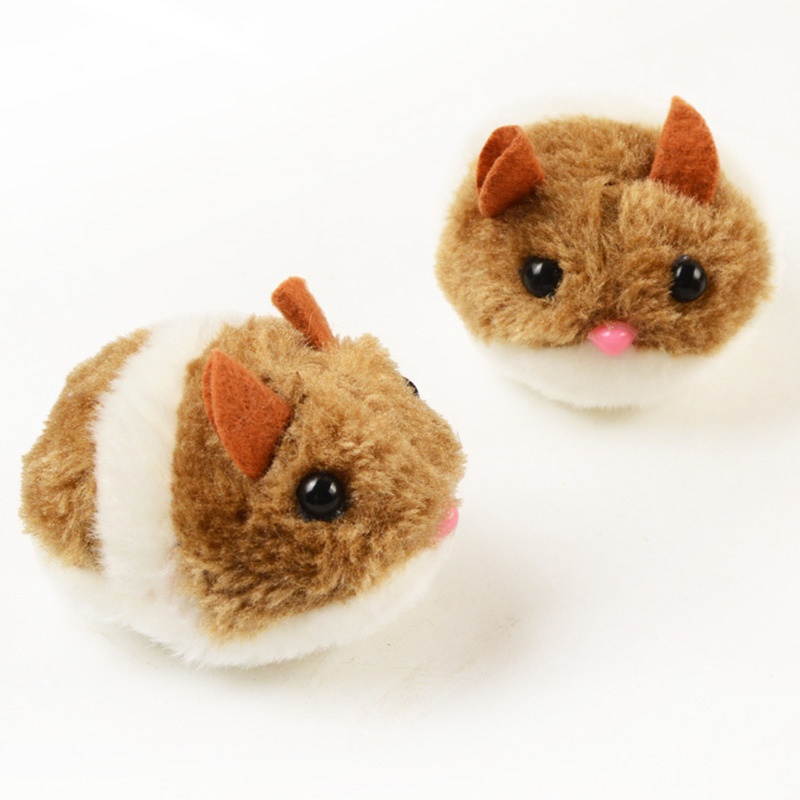 Đồ Chơi Chuột Hamster Nhồi Bông Di Chuyển Cơ Học Dễ Thương Dành Cho Mèo Cưng