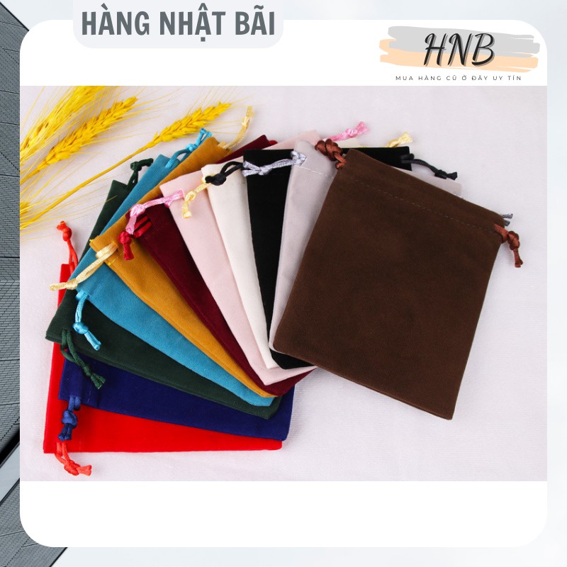 Túi nhung đựng tai nghe, bộ sạc, trang sức...(kích thước 7*9cm)