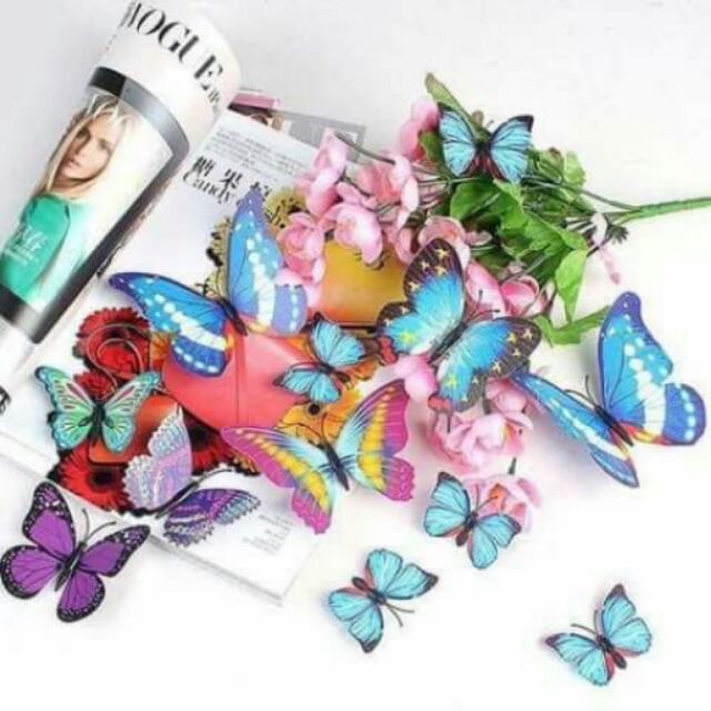 Bộ bướm trang trí 12 con