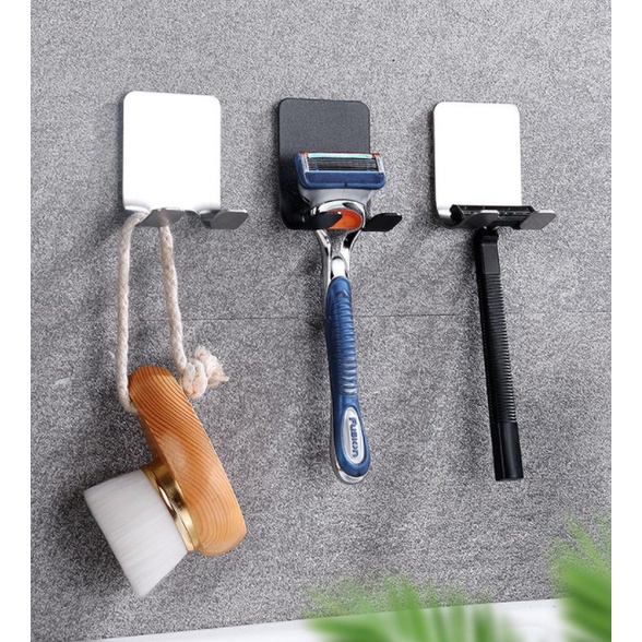 Móc Inox Treo Cây Cạo Râu Cho Nam, Dán Tường Nhà Tắm, Khô Ráo, Chắc Chắn, Sang Trọng 2021