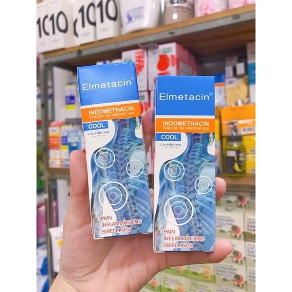 chai xịt nhức mỏi Elmetacin 50ml thái lan