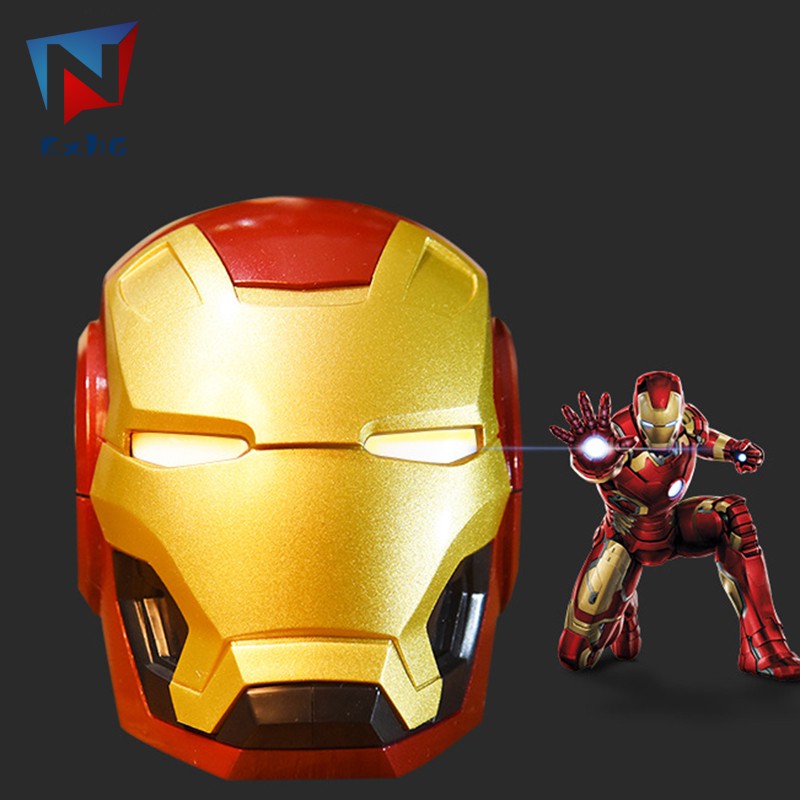 ExhG❤❤❤High quality Iron Man Bluetooth Speaker Wireless Bluetooth 4.2 Speakers Support FM Radio TF Card for Phone PC @VN
