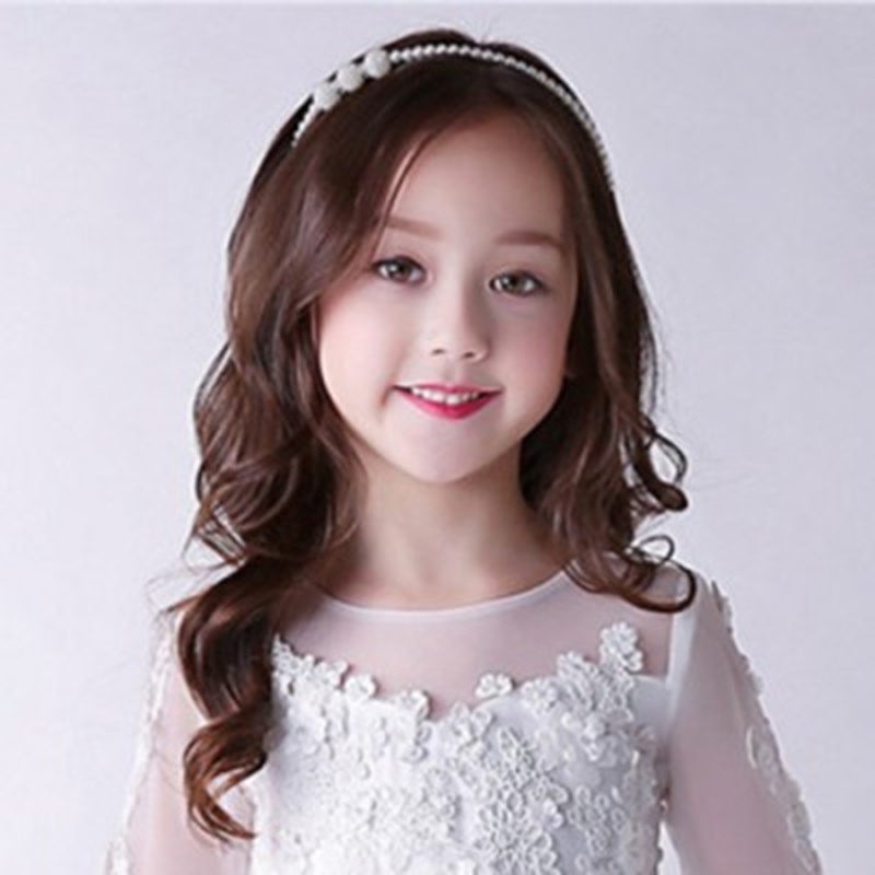 Băng Đô Cài Tóc Đính Ngọc Trai &amp; Kim Cương Giả Thanh Lịch Màu Trắng / Hồng Dành Cho Cô Dâu