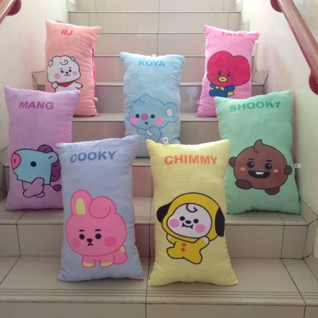 Gối Ôm Hình Nhân Vật Bt21 Bts Đáng Yêu