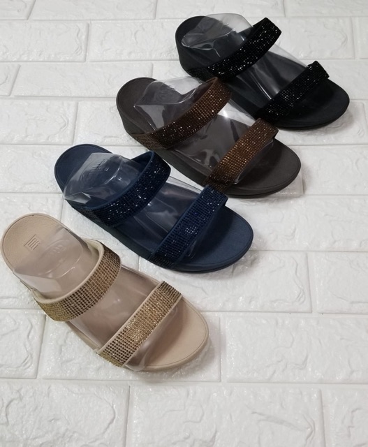 Fitflop Dép Xỏ Ngón Đính Đá Thời Trang Cho Nữ