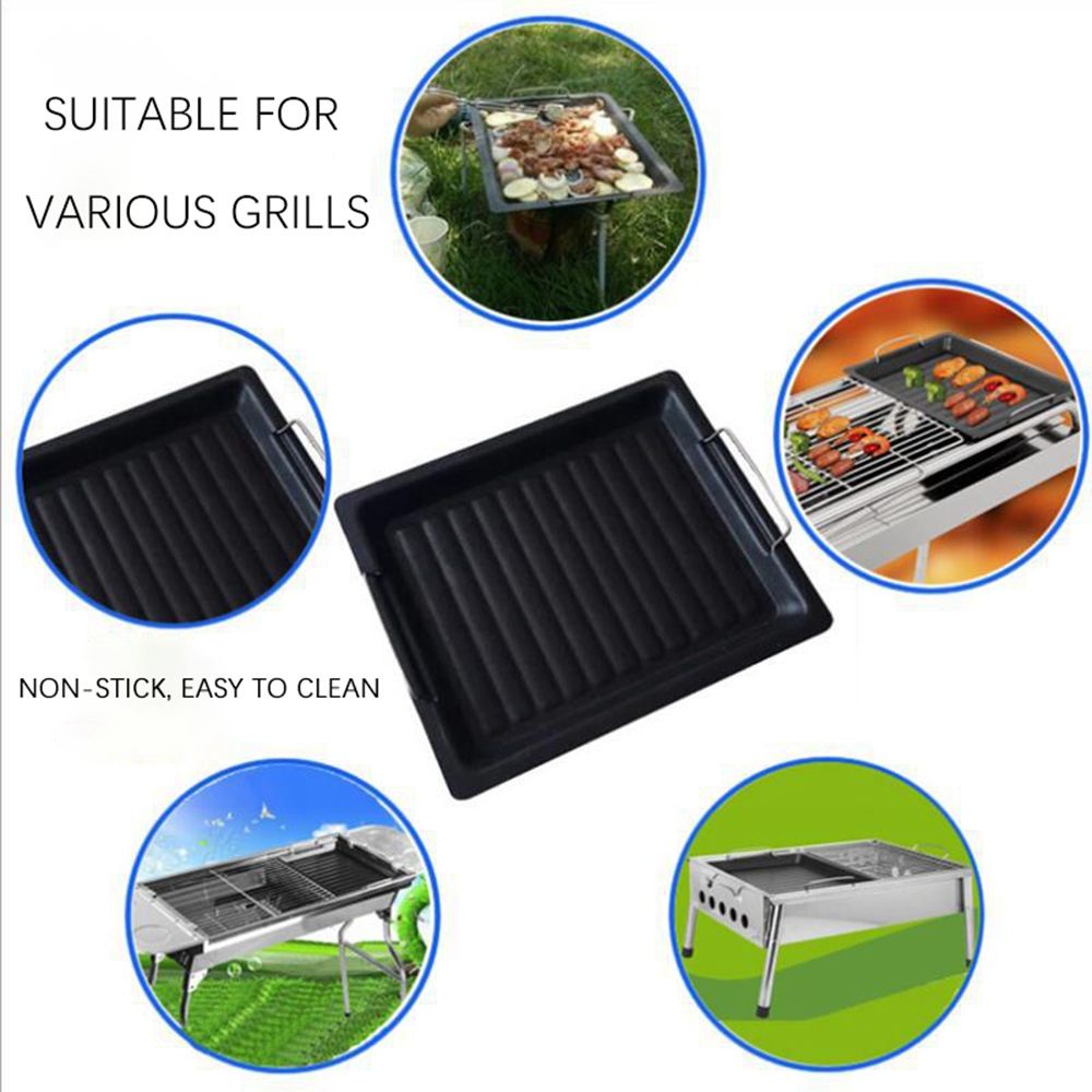 Chảo Nướng Thịt Bbq 30x25cm Dễ Dàng Vệ Sinh Phong Cách Hàn Quốc