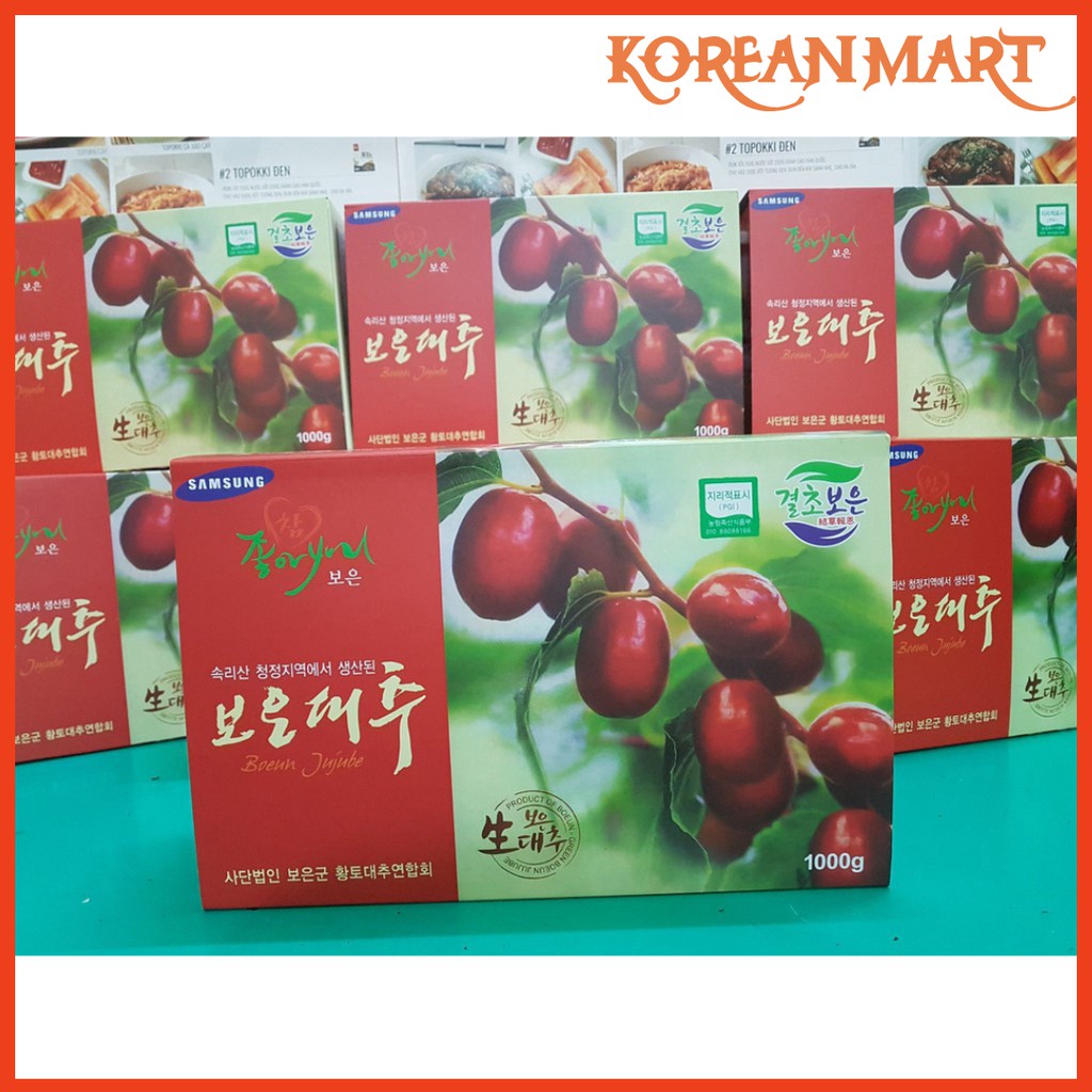 TÁO ĐỎ SẤY KHÔ HÀN QUỐC 1KG DATE 2025