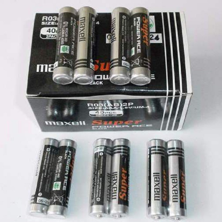 Pin  AAA (3A) Maxell  1 hộp 40 viên