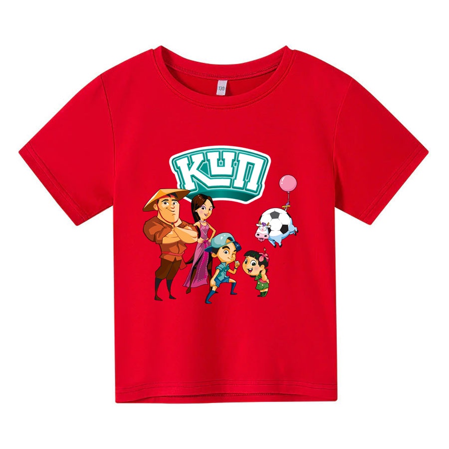 Áo thun cho bé kun 5, 4 màu, có size người lớn, Anam Store