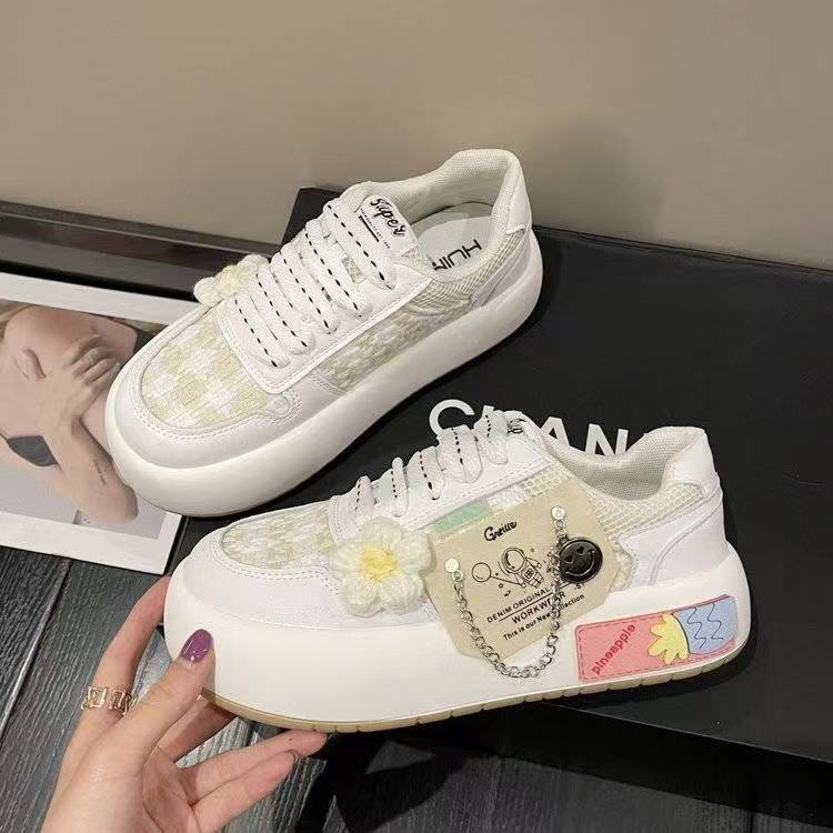 Jiashucheng Giày Vải Canvas Đế Dày Phong Cách Hong Kong Thời Trang Mùa Hè Mới Cho Nữ