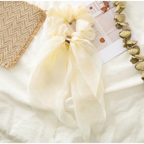 Dây buộc tóc lụa mềm vintage Scrunchies cao cấp loại 1 HD53