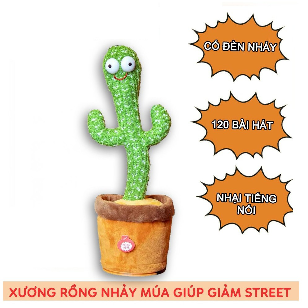 Đồ Chơi Cây Xương Rồng Nhảy Múa , Có 120 Bài Hát Và Ghi Âm Nhại Tiếng
