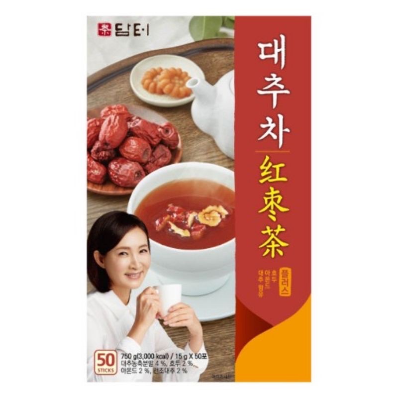 Trà Táo Đỏ Hàn Quốc Damtuh hộp 15 gói,50 gói