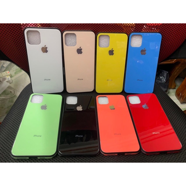 Ốp lưng Iphone 11 Pro max viềng dẻo lưng kính