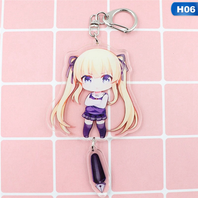 Móc khóa acrylic hình nhân vật hoạt hình Date A Live đáng yêu