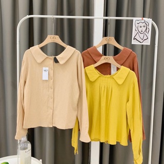 Sơmi thô cổ sen khuy sau 006
