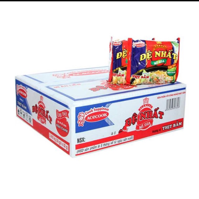 (HSD: T5/2022) Thùng 30 gói mì Đệ Nhất thịt bằm ( 30 gói x 82g) | BigBuy360 - bigbuy360.vn