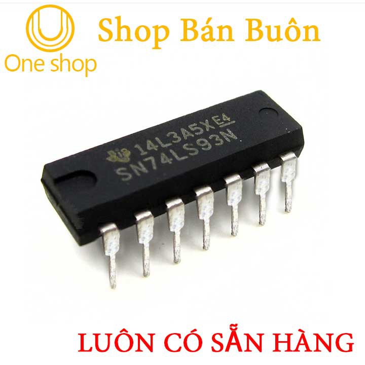 Linh Kiện 74LS93 4-bit Binary Counter DIP14