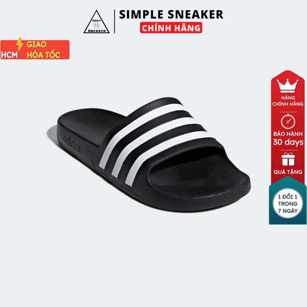 Dép Adidas Aqua Chống Nước Chính Hãng 🔴FREESHIP🔴 Adidas Aqua Slide - Dép Nam Quai Ngang Adidas Đúc Nguyên Khối