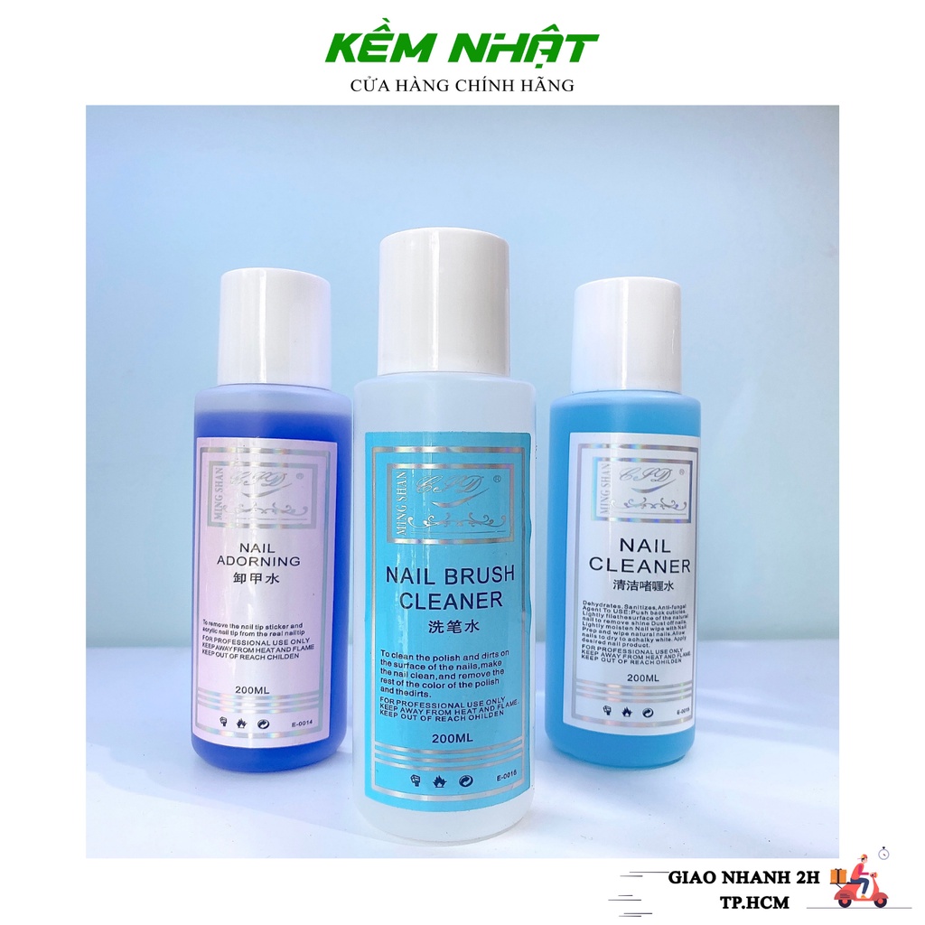 Nước Lau Gel, Ủ Gel, Rửa Cọ 200ml - Mingshan