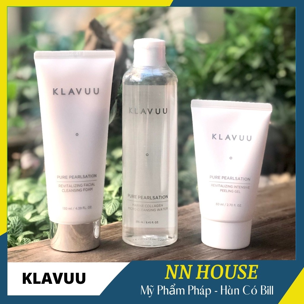 Nước tẩy trang KLAVUU Collagen ngọc trai giúp dưỡng ẩm, sạch da - Nước tẩy trang da dầu và da khô - NN HOUSE
