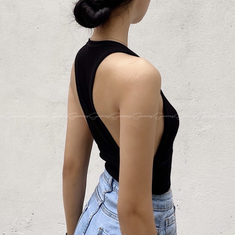 Áo Ba Lỗ Cotton Basic Cutout Gamos