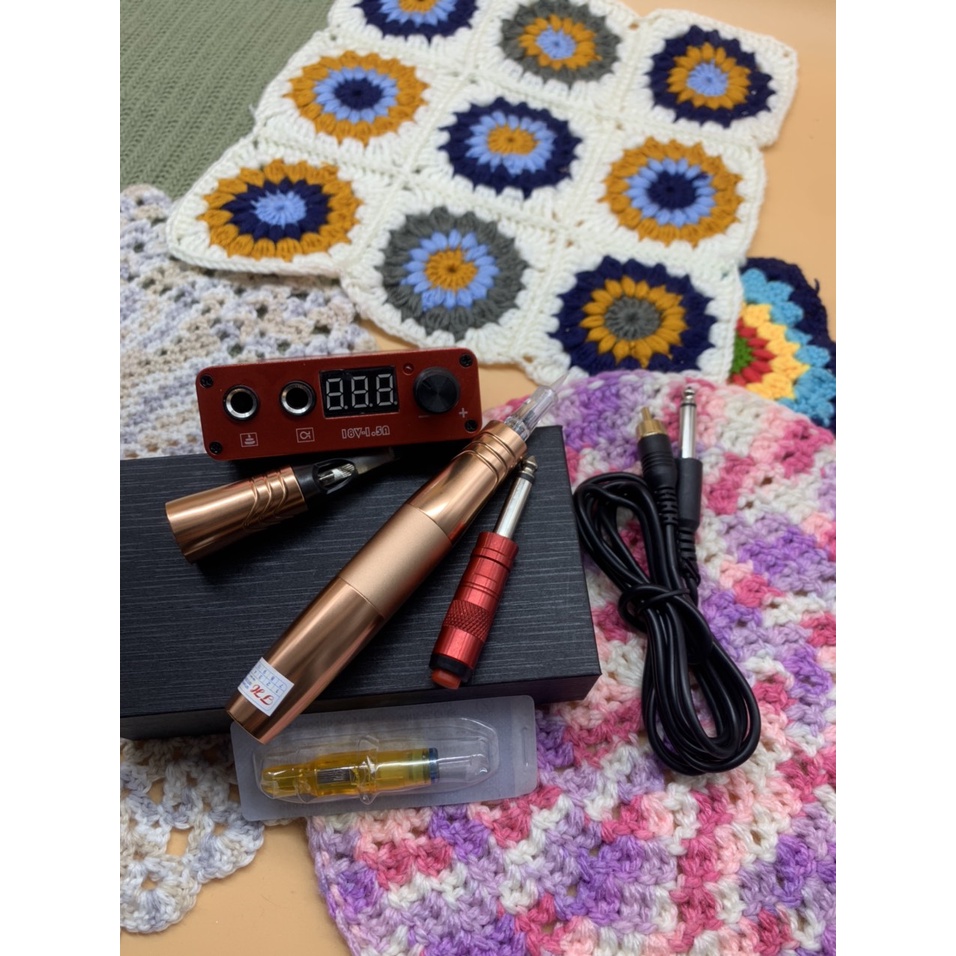 Trọn bộ Máy Pen Mini 5.0 2 đầu + Biến áp KL Chuyên dùng trong phun xăm thẩm mỹ