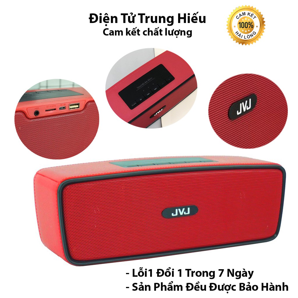 Loa Bluetooth mini JVJ-S20, máy nghe nhạc không dây vỏ kim loại bass hay kết nối usb thẻ nhớ cổng 3.5