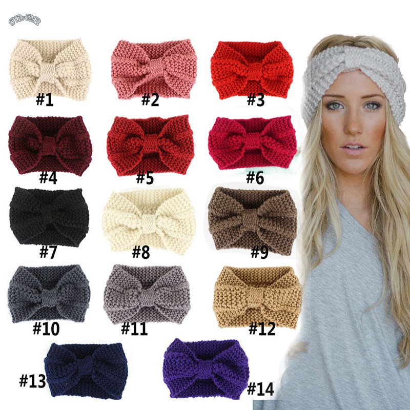 Băng Đô Đính Nơ Thời Trang Mùa Đông Cho Nữ