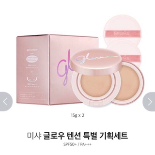 Phấn nước Glow Tension Misha (kèm lõi và 2 bông phấn)