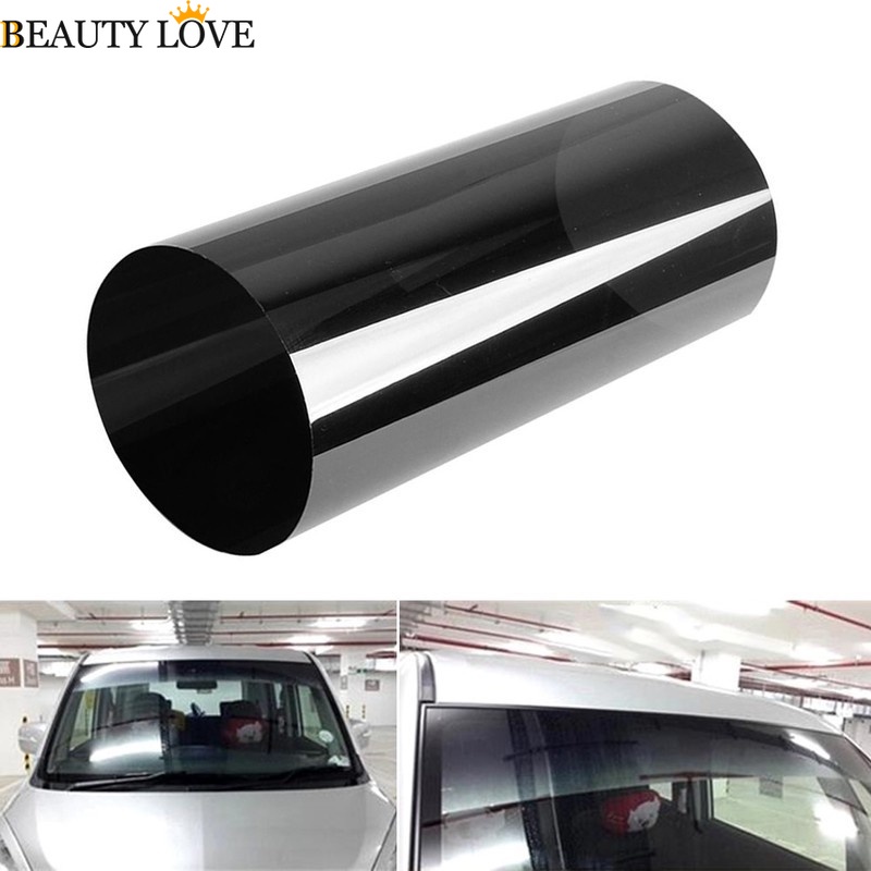 Tấm Phim Dán Cửa Sổ Xe Hơi Cách Nhiệt Chống Tia UV Màu Đen Thông Dụng Kích Thước 20Cmx150Cm