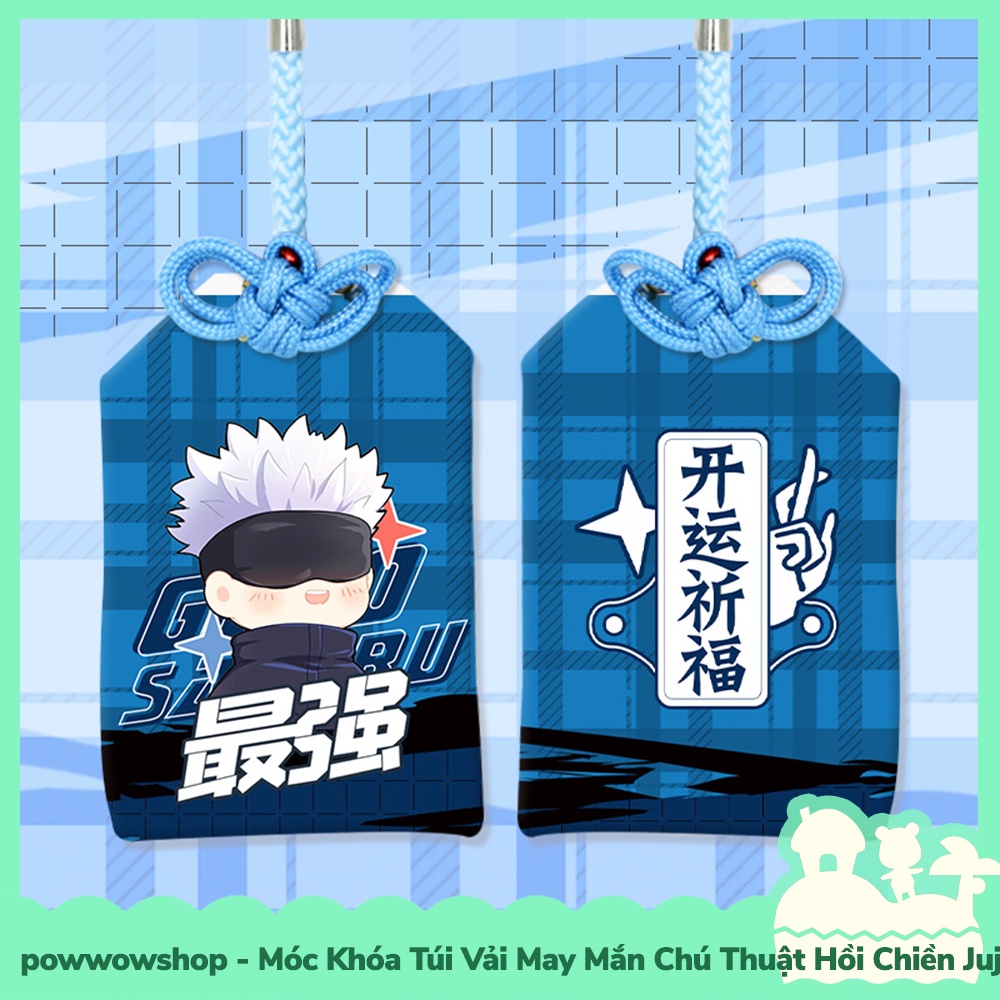 [Sẵn VN - Hỏa Tốc] Móc Khóa Vải May Mắn Phong Cách Anime Manga Jujutsu Kai.sen