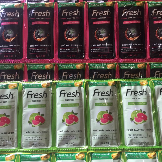 Gói dầu gội Fresh sạch gàu, phục hồi hư tổn 6g - HT258