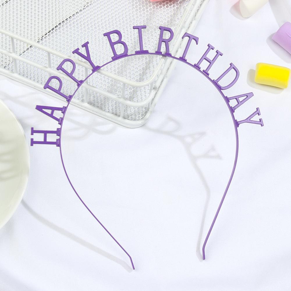 Băng Đô Cài Tóc Tạo Kiểu Chữ Happy Birthday Cho Nữ