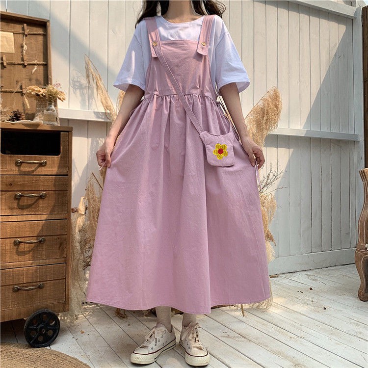 [ẢNH THẬT] SET 3 MÓN ÁO+VÁY YẾM+TÚI | BigBuy360 - bigbuy360.vn