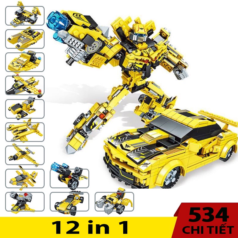Thú Vương Đại Chiến Bộ đồ chơi lắp ráp Chiến binh Robot Tranformer Biến hình 2 trong 1 Loại Cao Cấp chất liệu nhựa ABS