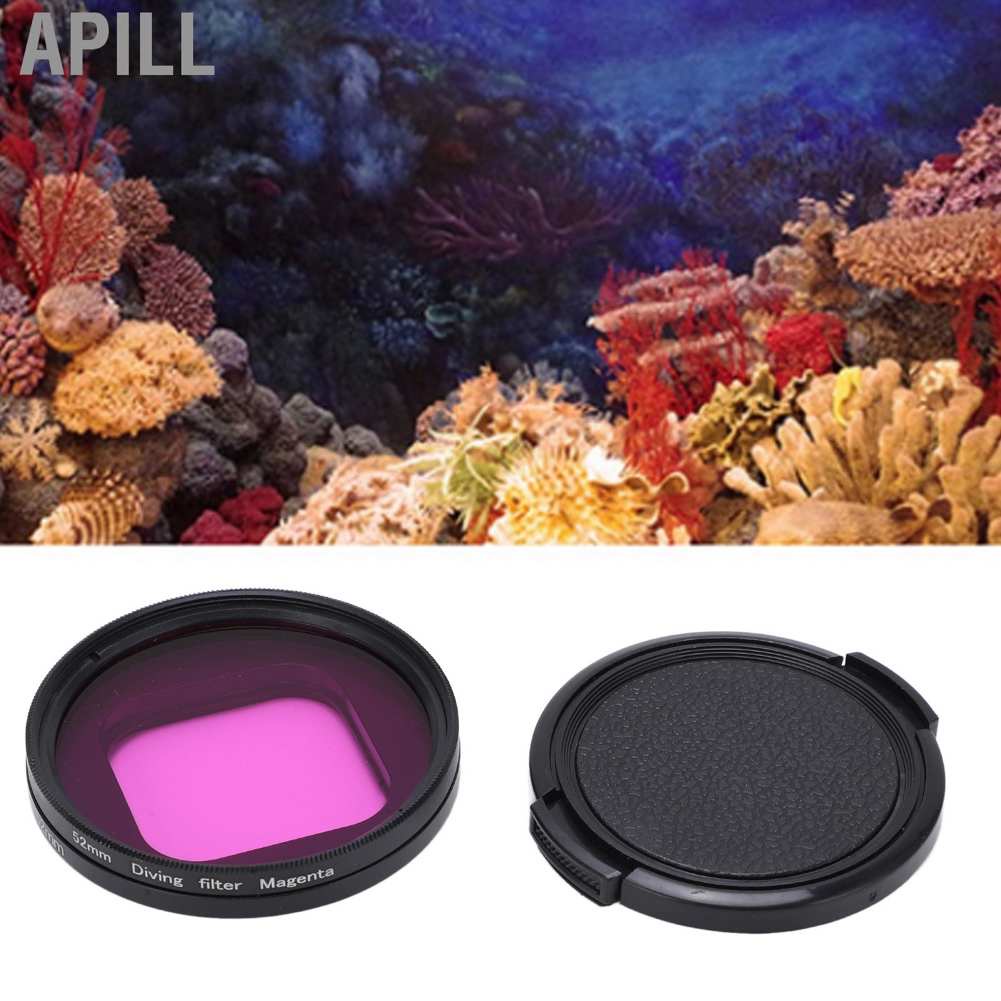 Kính lọc màu tím cho camera hành trình Apill Junestar 52mm Hero 9 10 | BigBuy360 - bigbuy360.vn