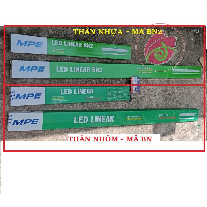 ĐÈN LED 0,6M 1,2M BÁN NGUYỆT MPE 18W 36W SERIES BN2 BN