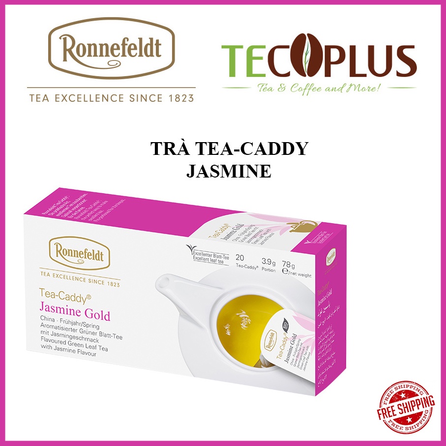 [ Trà túi lọc ] Ronnefeldt tea - Trà túi lọc Tea-caddy Jasmine 1 hộp / 20 sachets