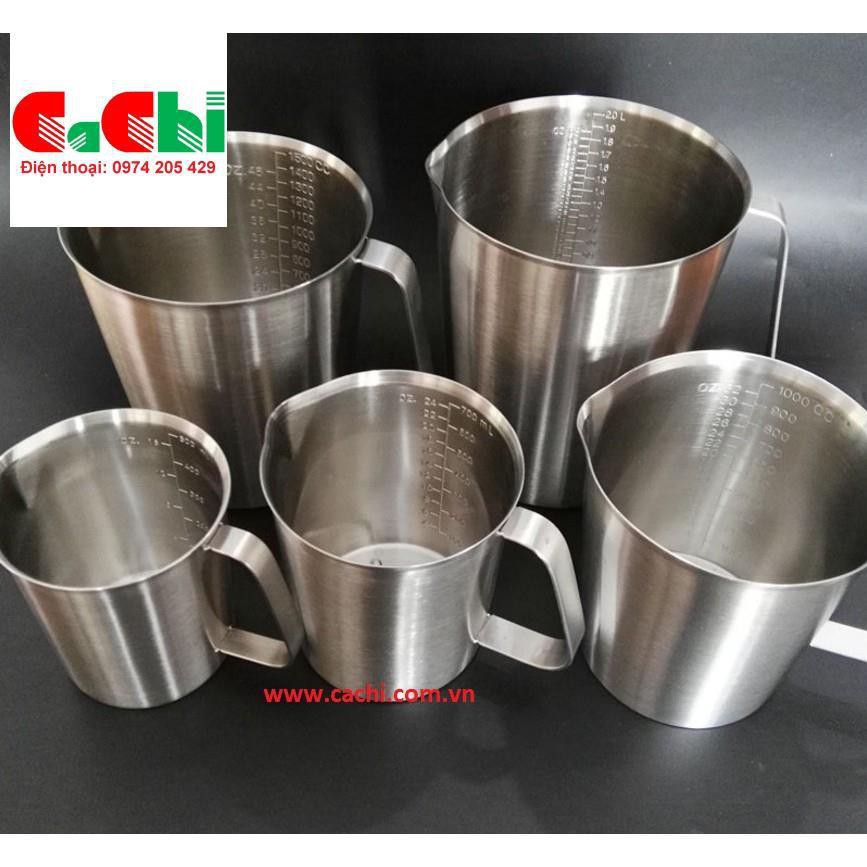 Ca đong Inox 304 Pha Chế Trà Sữa Loại Tốt 2 lít