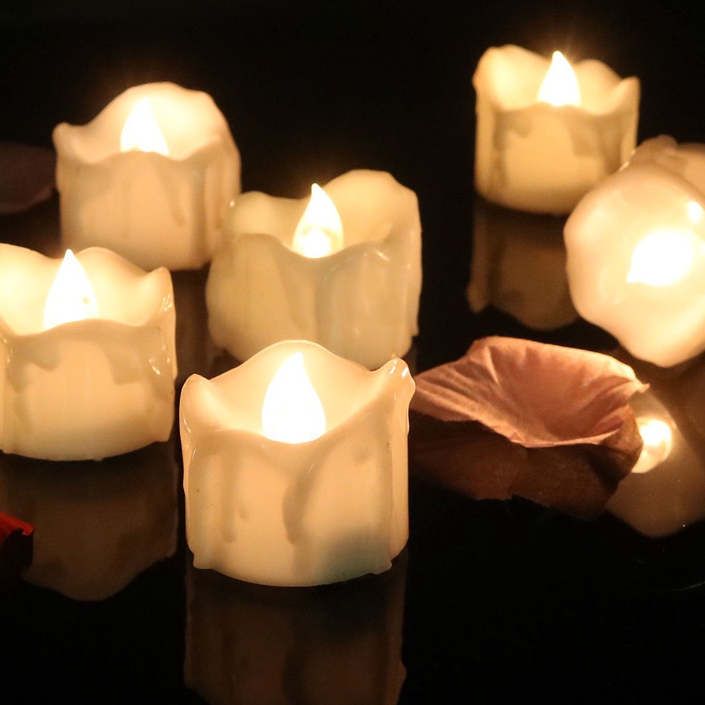Đèn LED Hình Nến Sử Dụng Pin Dùng Để Trang Trí Giáng Sinh