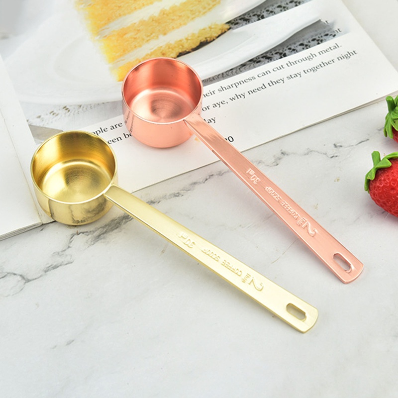 Muỗng Đong Cà Phê Bằng Thép Không Gỉ Cán Dài Tiện Dụng