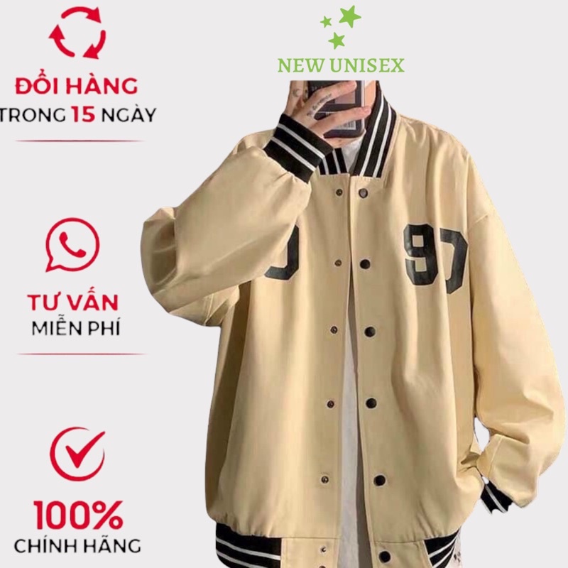 Áo Khoác Dù Boomber Nam Nữ Chạy Viền Độc Đáo Trẻ Trung in Phối Chữ 1997 [NewUnisex]